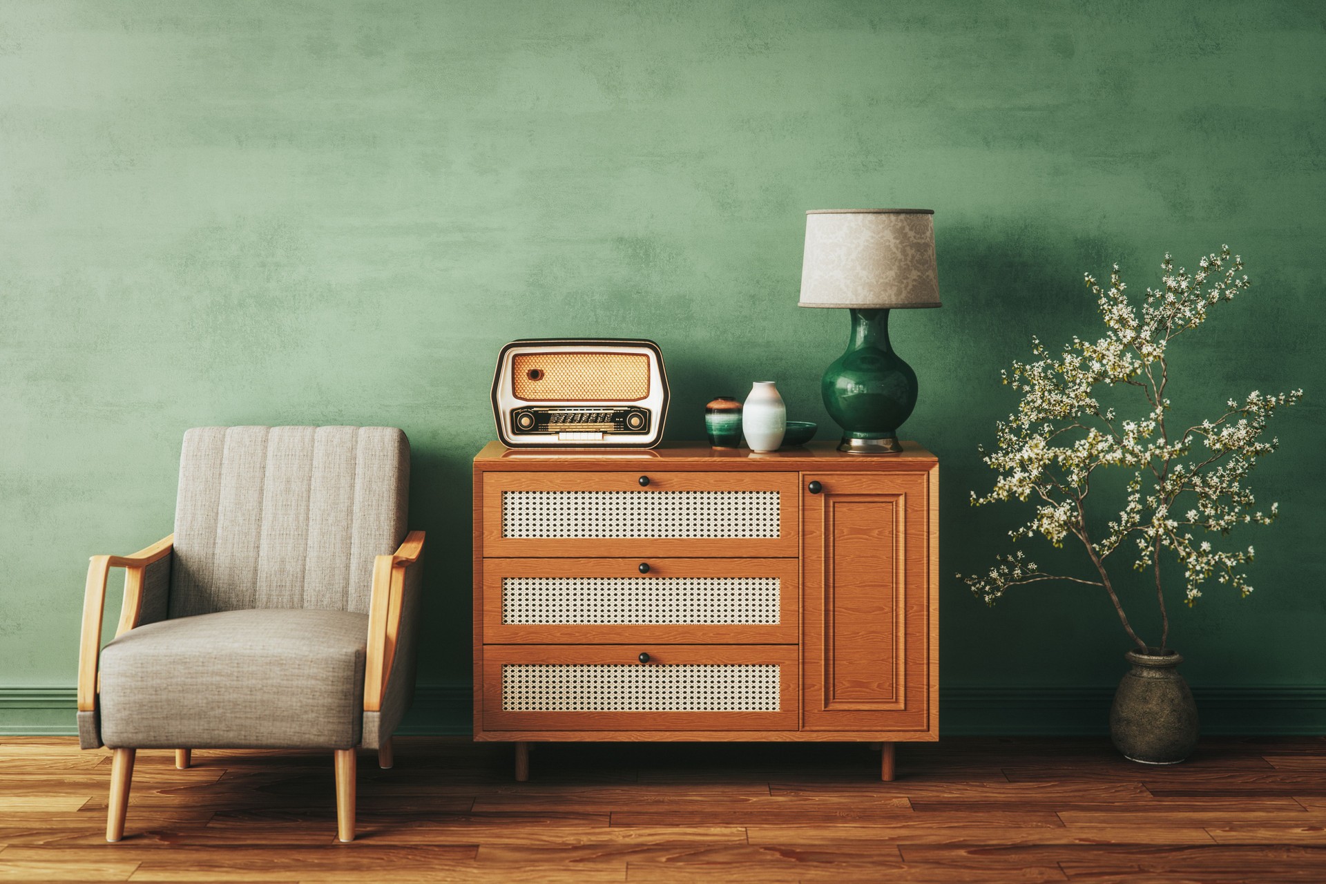 Home Interior With Vintage Furniture